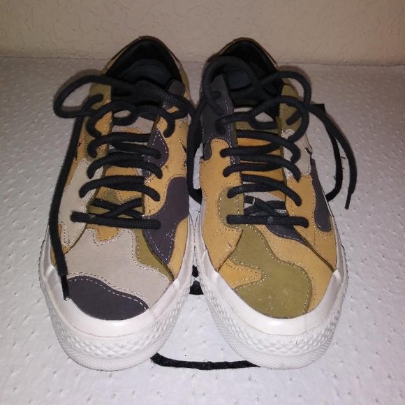 Converse One Star Ox Low Top Camo Black/Olive Flak-Wheat - Picture 1 of 4